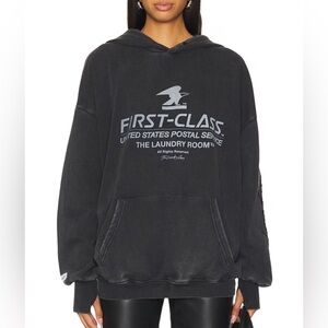 Laundry Room Black USPS Graphic Hoodie